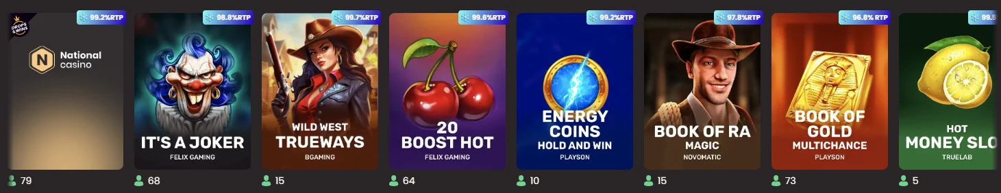 Giochi Top del Casinò Nazionale